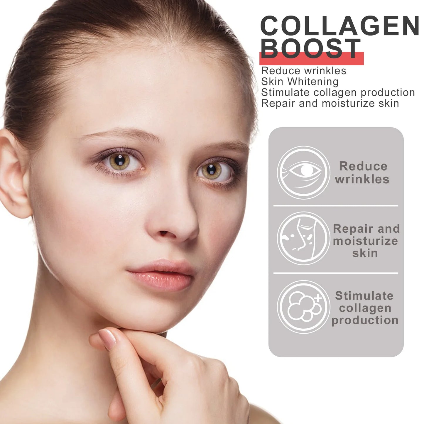 Crème pour le visage rehausseur de collagène, soin hydratant et raffermissant pour femmes, réduit les rides, ridules, acide hyaluronique, 30ml