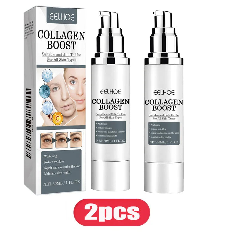 Crème pour le visage rehausseur de collagène, soin hydratant et raffermissant pour femmes, réduit les rides, ridules, acide hyaluronique, 30ml