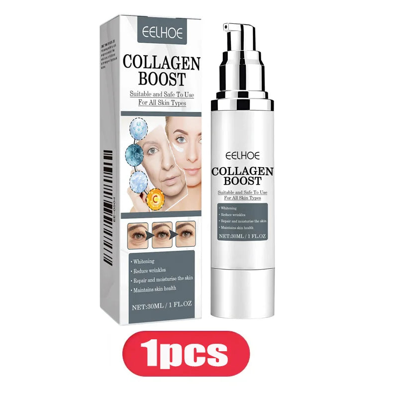 Crème pour le visage rehausseur de collagène, soin hydratant et raffermissant pour femmes, réduit les rides, ridules, acide hyaluronique, 30ml