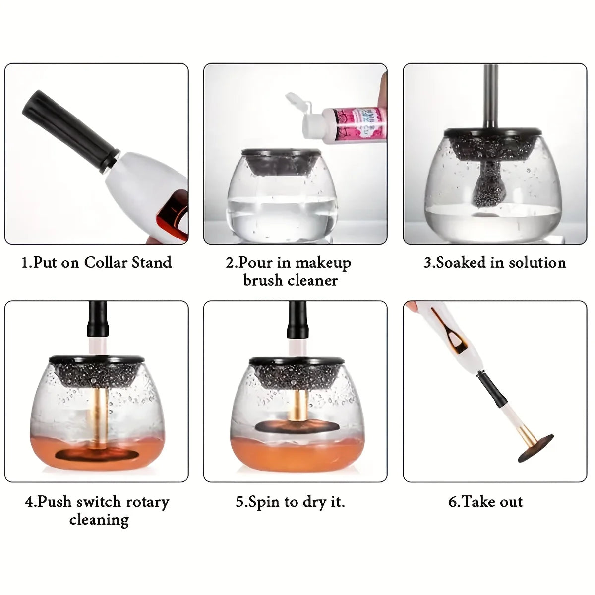 BY-1188 Electric Makeup Brush Cleaner Multi-Functional Makeup Brush Cleaner Electric Brush Dryer