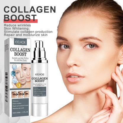 Crème pour le visage rehausseur de collagène, soin hydratant et raffermissant pour femmes, réduit les rides, ridules, acide hyaluronique, 30ml