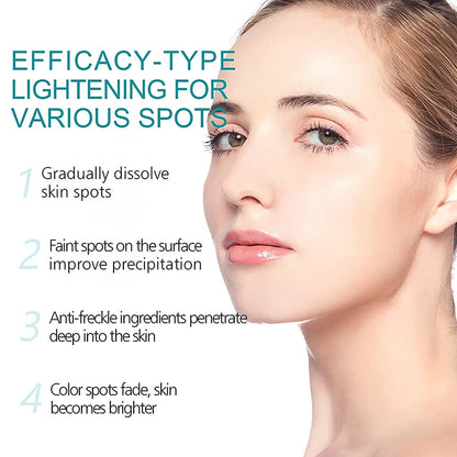Crème correctrice de taches de rousseur pour le visage, élimine les points noirs, mélasma, Anti-taches brunes, éclaircit la Pigmentation, hydrate, soins de la peau, cosmétiques