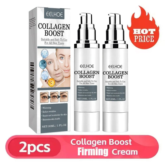 Crème pour le visage rehausseur de collagène, soin hydratant et raffermissant pour femmes, réduit les rides, ridules, acide hyaluronique, 30ml